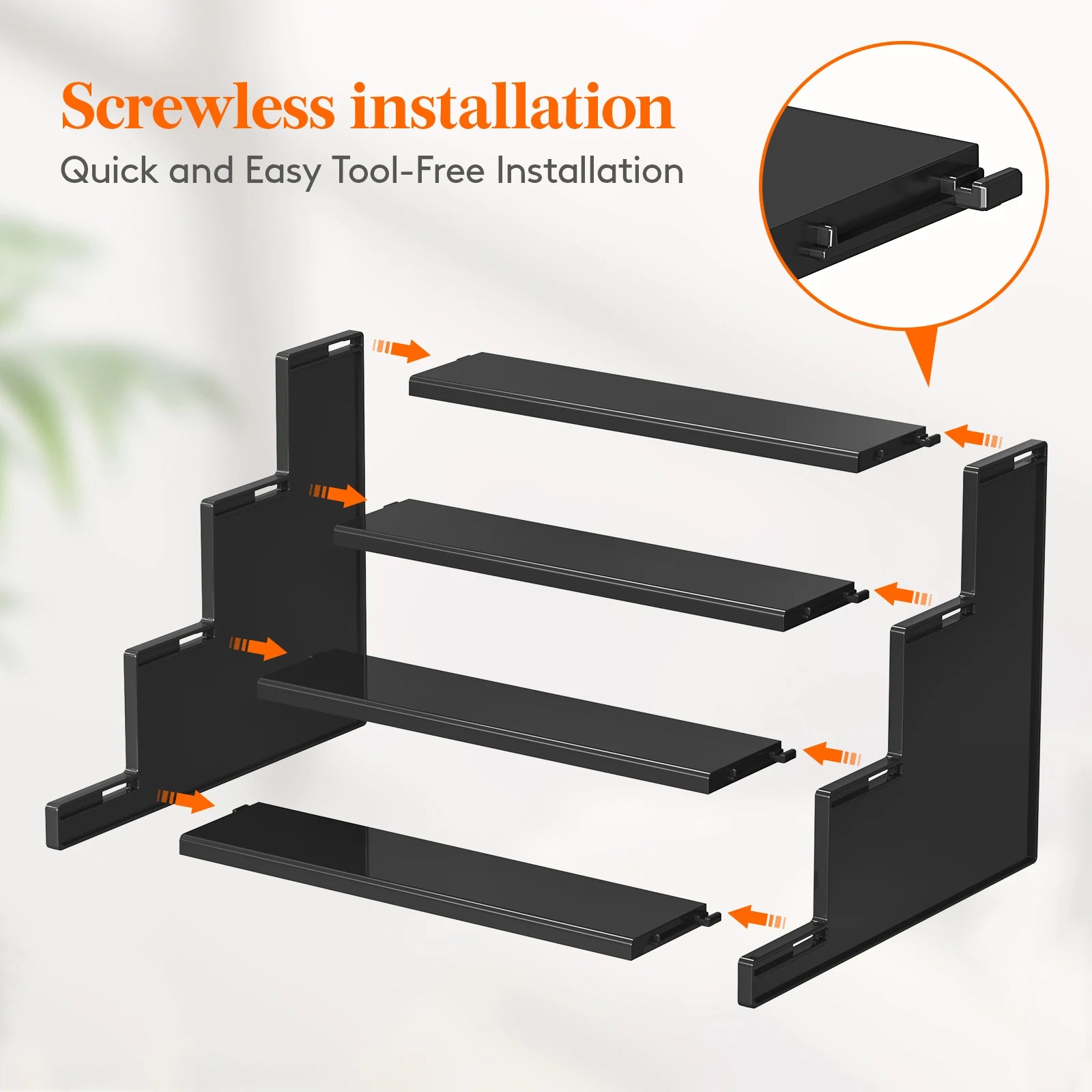 Dark Cologne Stand Step Perfume Organizer Tool-free