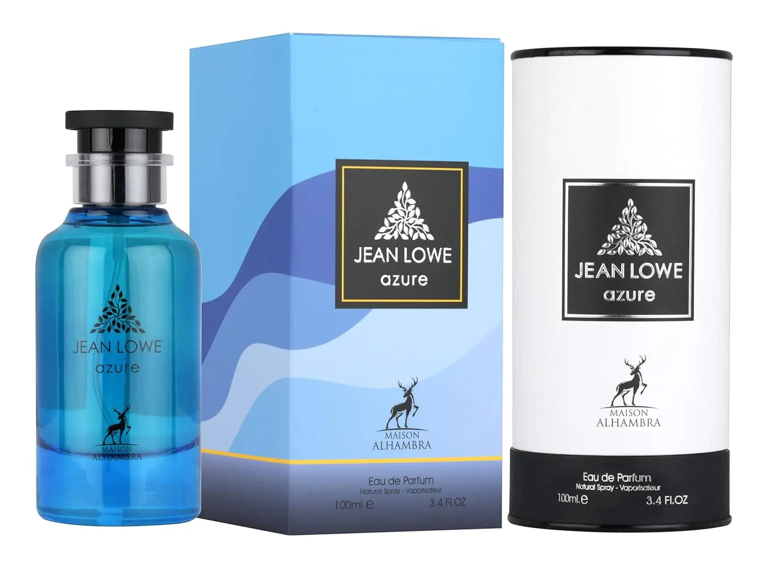 3.4 oz EDP Spray Jean Lowe - Azure by Maison Alhambra