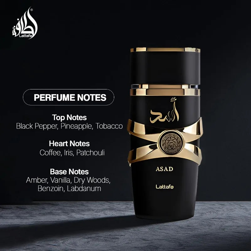 Lattafa Asad Parfum Spray 100ml Original Arab Perfumes